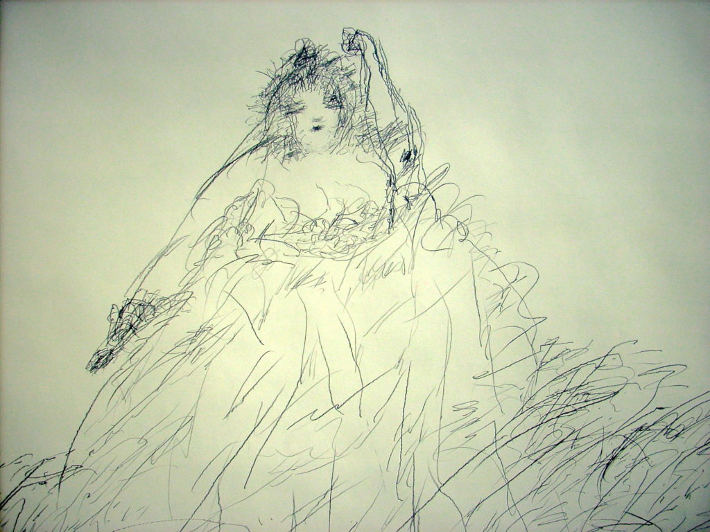 Drawing of a woman