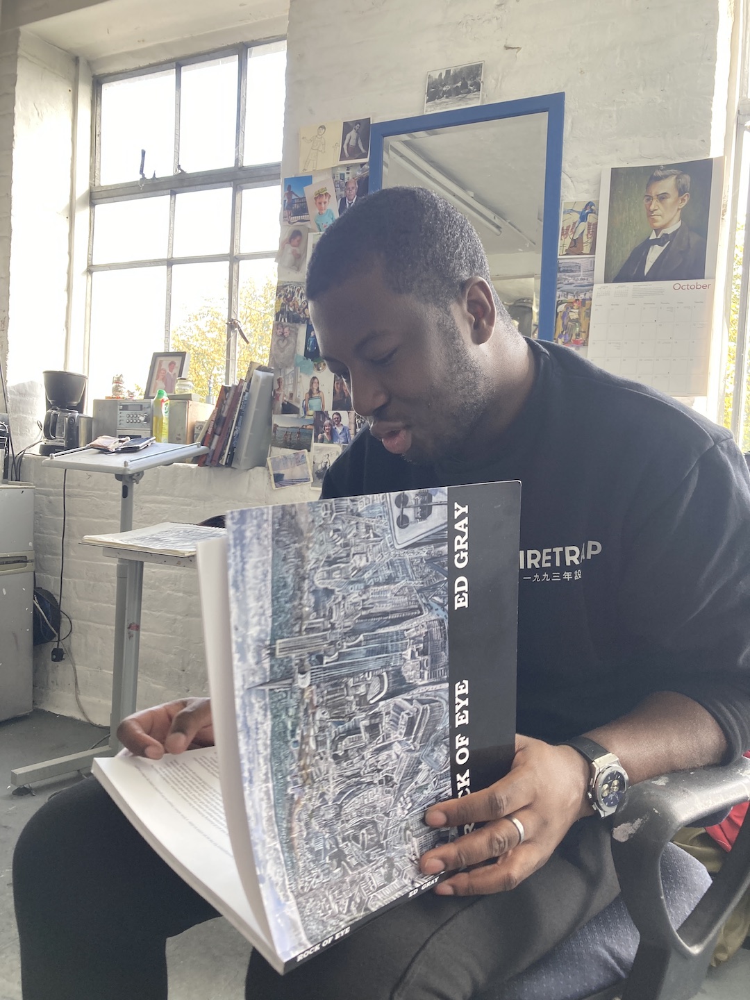 Babajide Brian_Ed Gray studio visit 3