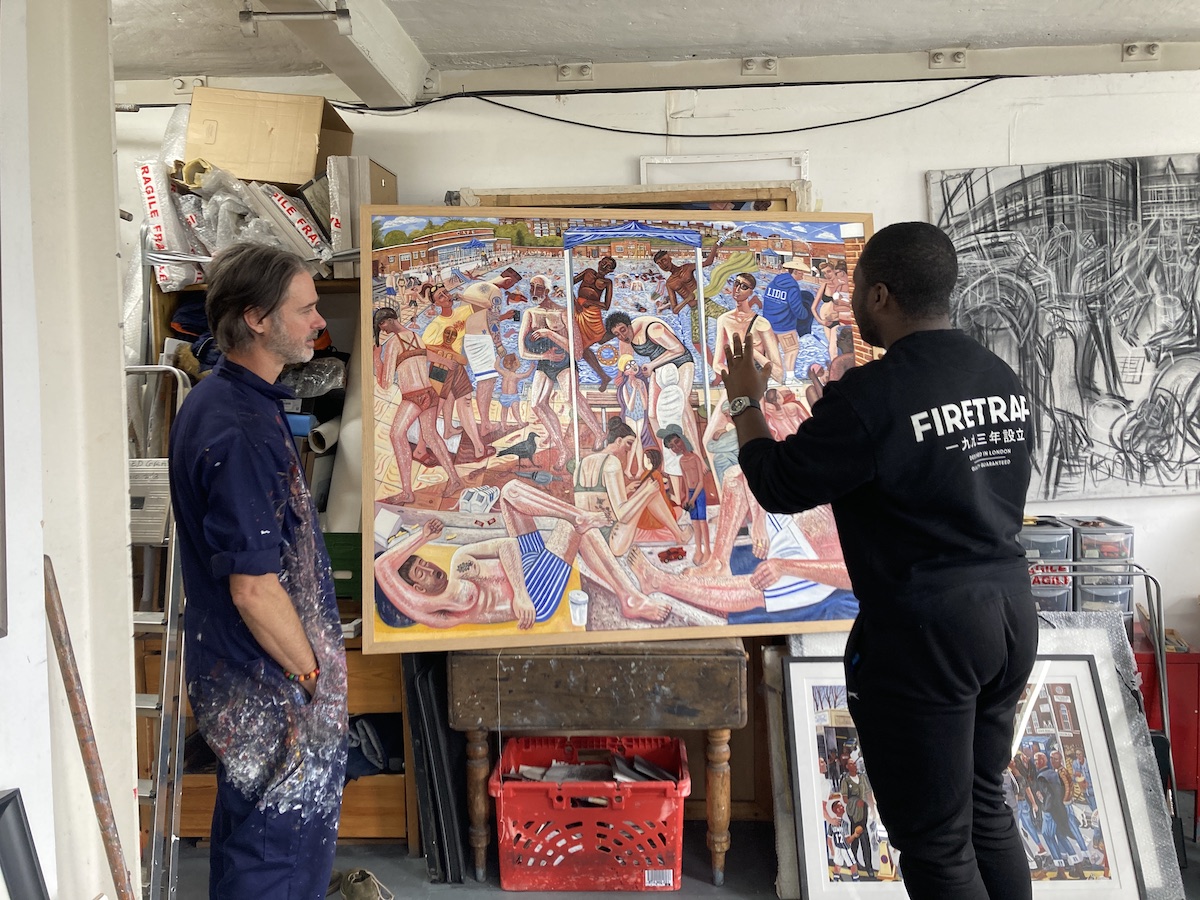 Babajide Brian_Ed Gray studio visit 1