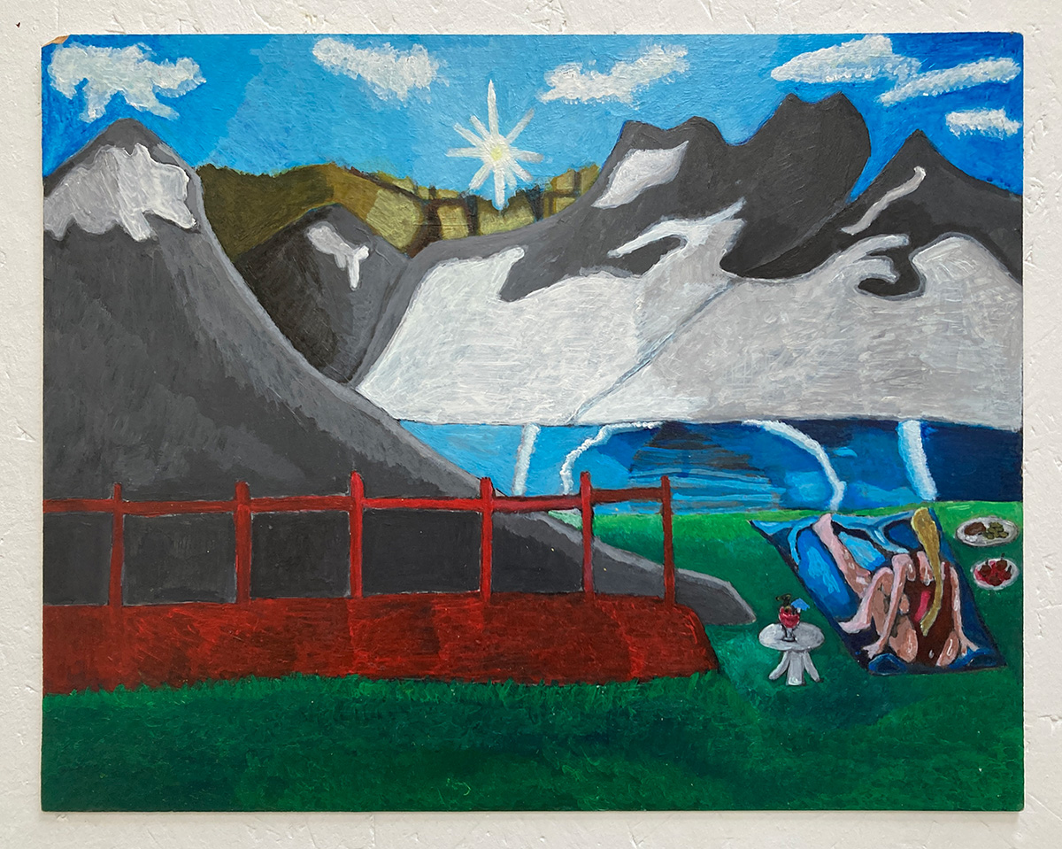 'Hidden Paradise'. Acrylic on board. 2024_web