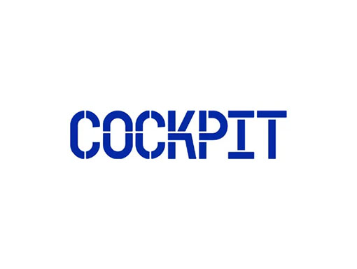 logo in blue text 'COCKPIT'