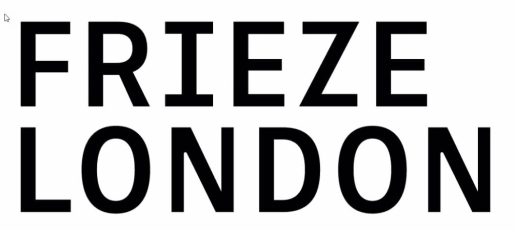 logo in black text 'FRIEZE LONDON'