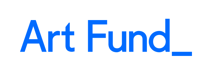 Logo of Blue text reading 'Art Fund'