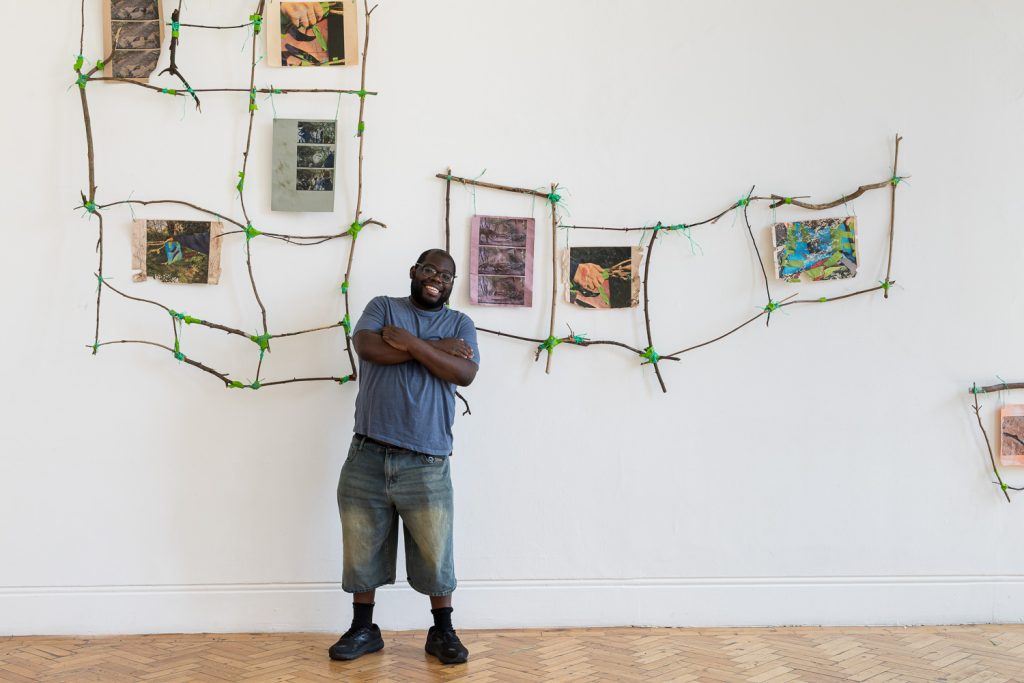 Image: Immanuel Adelowo at 'Within the Around', Camden Arts Centre. Photo: Hydar Dewachi